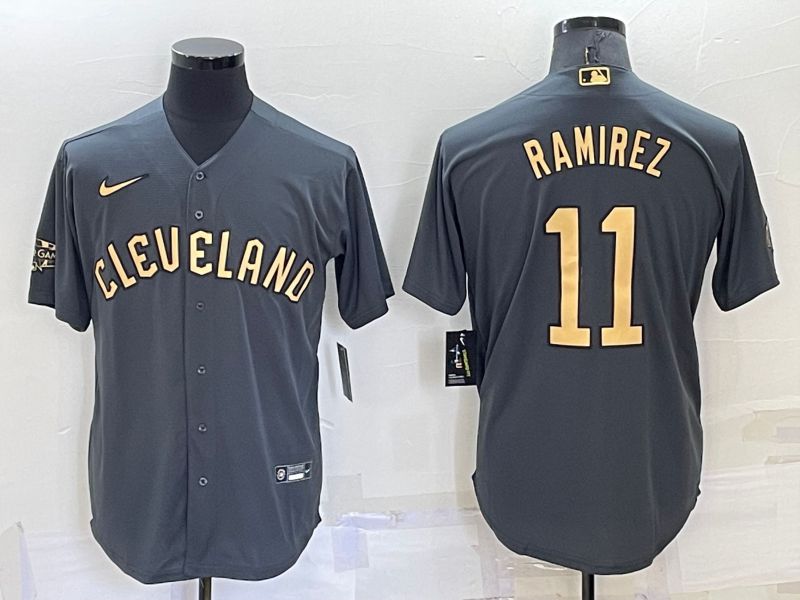 Men Cleveland Indians #11 Ramirez Grey 2022 All Star Game Nike MLB Jersey->cleveland indians->MLB Jersey